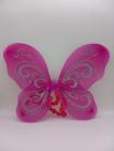 Hot Pink Butterfly Wings With Bold Silver Glitter