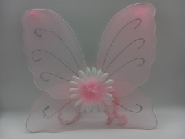 Light Pink Butterfly Wings With Sun Flower