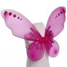 Dark Pink Pixie Fairy Wings with Glitter Spots