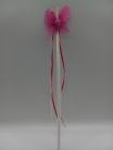 Dark Pink Butterfly Wand With Face