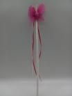 Dark Pink Butterfly Wand With Face