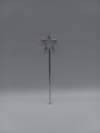 Small Silver Star Wand