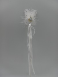 white butterfly wand with center stone